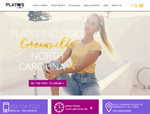 Tablet Screenshot of platosclosetgreenvillenc.com